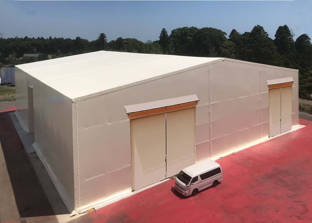 テント倉庫の施工例
